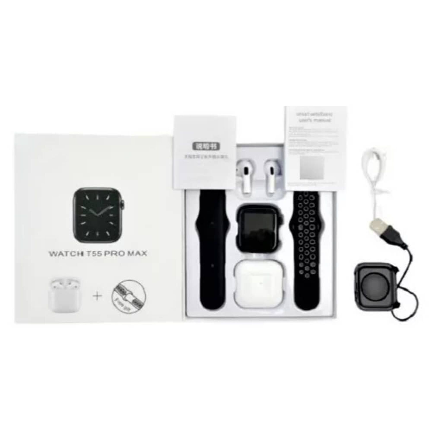 Reloj Inteligente T55 Pro Max + Aud&iacute;fonos image number 2.0