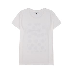 Polera Lisa Print Delantero Manga Corta Cuello Redondo Mujer Kimera