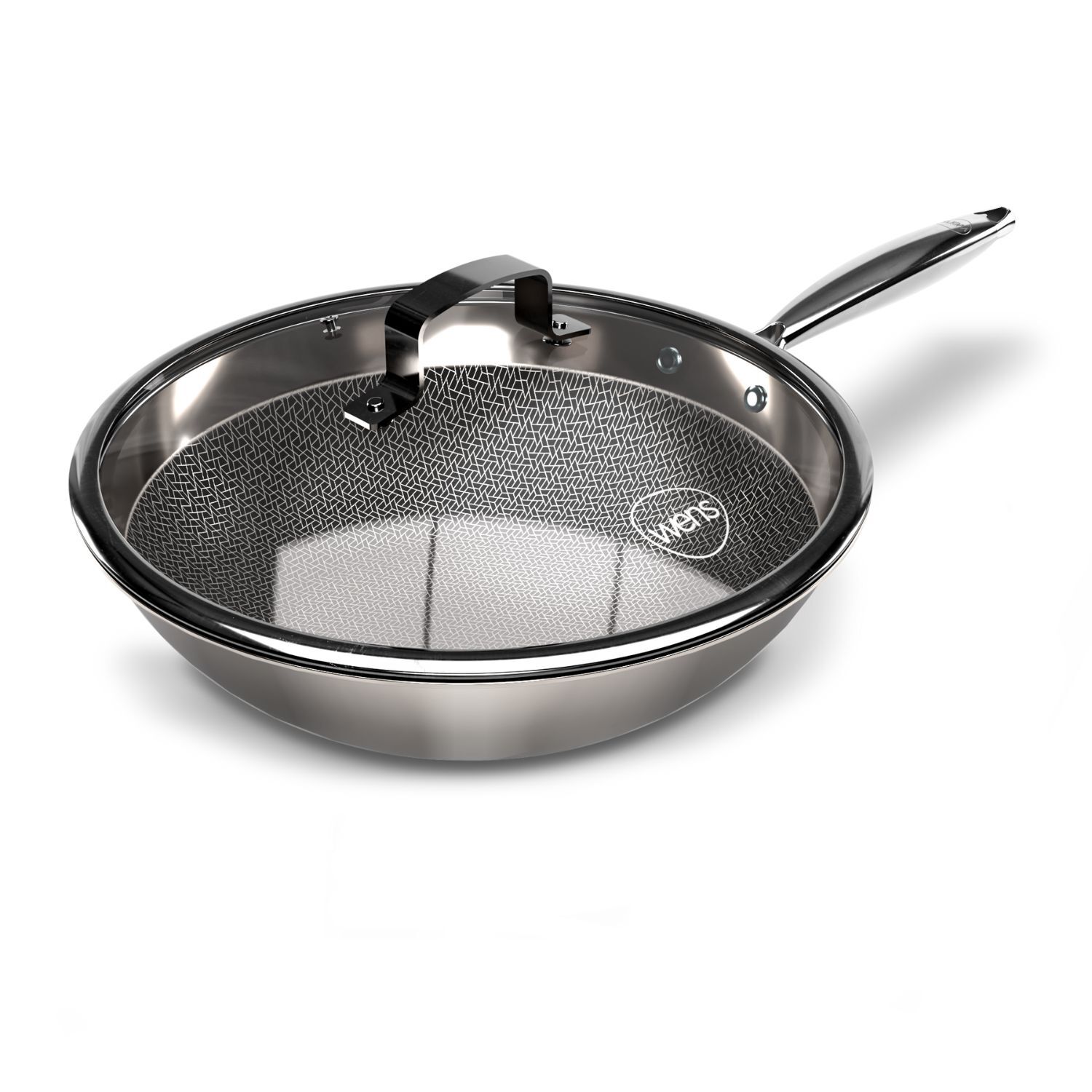 Wok Wens Honeycomb 28cm Acero Inoxidable Tapa De Vidrio image number 0.0