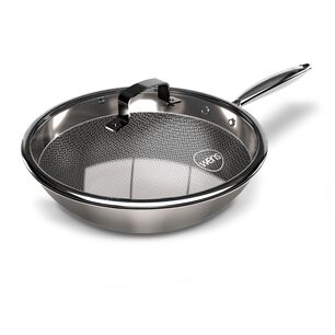 Wok Wens Honeycomb 28cm Acero Inoxidable Tapa De Vidrio
