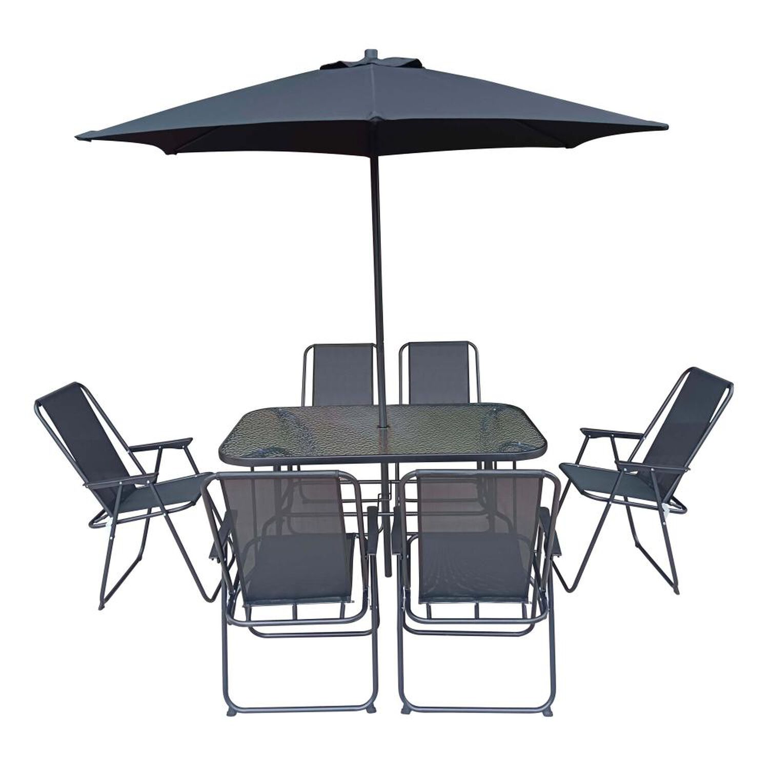 Juego De Terraza Casaideal Garden / 6 Sillas + Quitasol image number 4.0