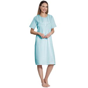 Camisa Popelina Con Broderie Talla Especial