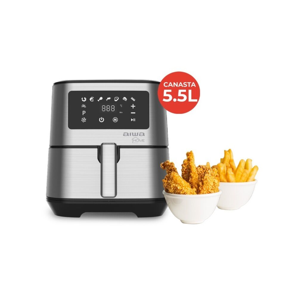 Freidora De Aire Digital Multifuncional 5.5lts Aiwa Aw-ft22 image number 4.0