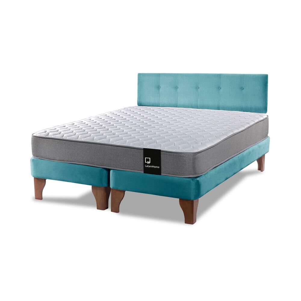 Cama Europea Latam Home Zen Best / 2 Plazas / Base Dividida + Respaldo image number 1.0