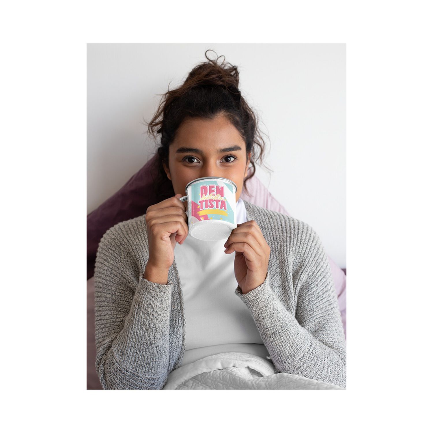 Taza Enlozada Lechera Dentista Regalo Profesion Mujer image number 3.0