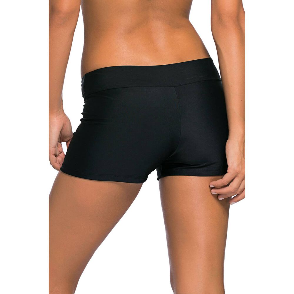 Short De Ba&ntilde;o Hot Pants Sexy Negro Gloriahoon image number 3.0