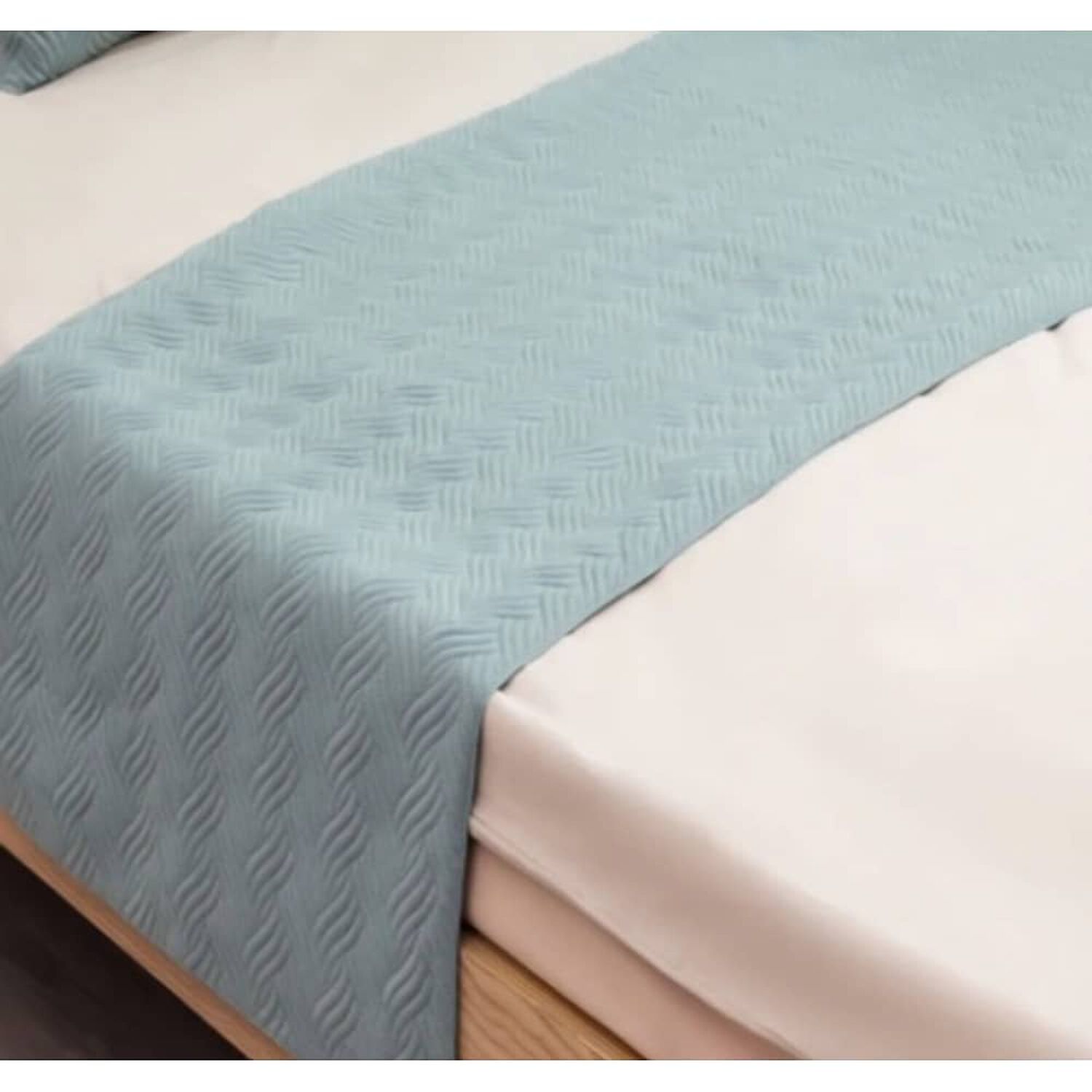Piecera De Cama Plush Trenzas King image number 1.0