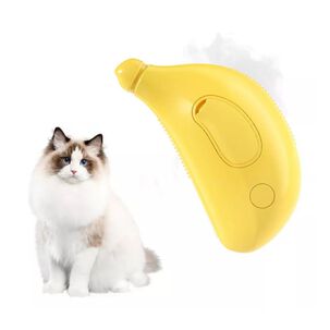 Cepillo De Silicona De Vapor Para Gatos 3 En 1 Recargable
