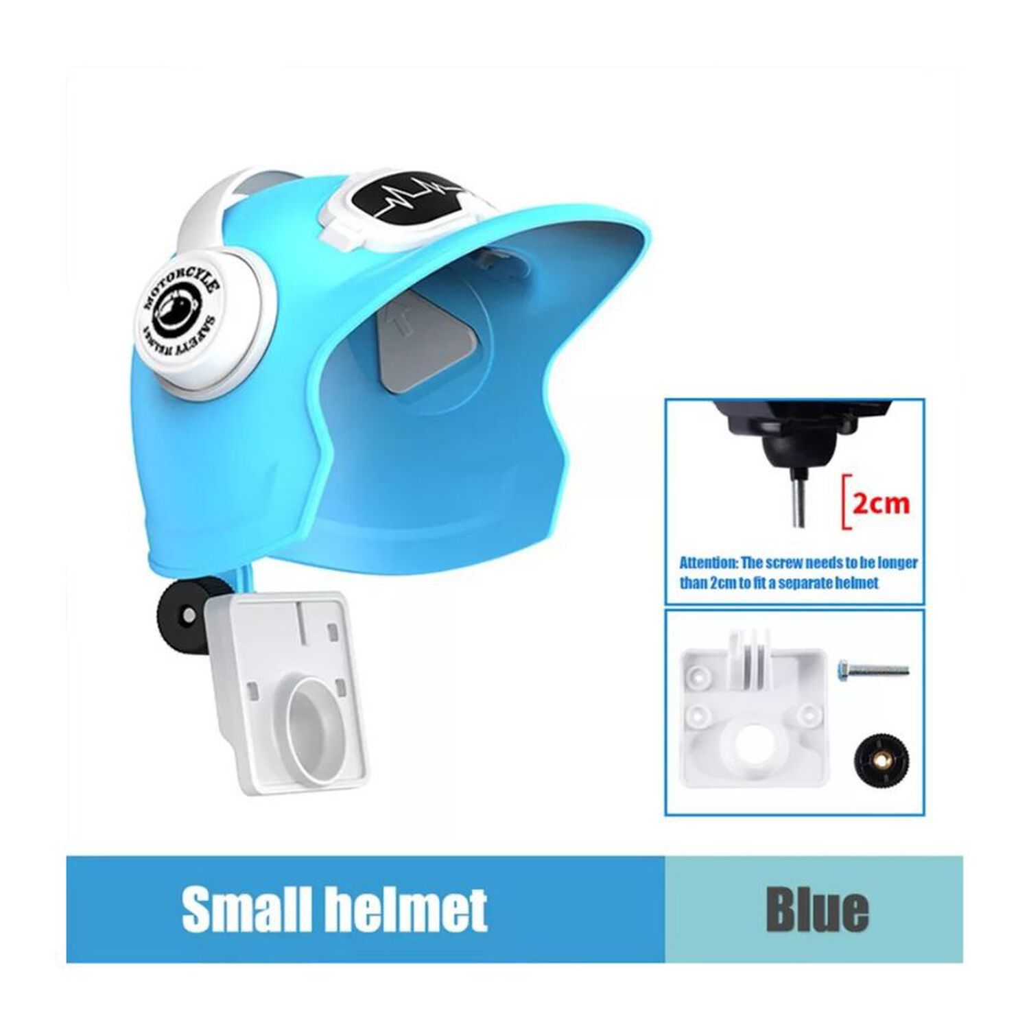 Soporte Celular Moto Con Casco Impermeable Parasol Y Lluvia image number 1.0