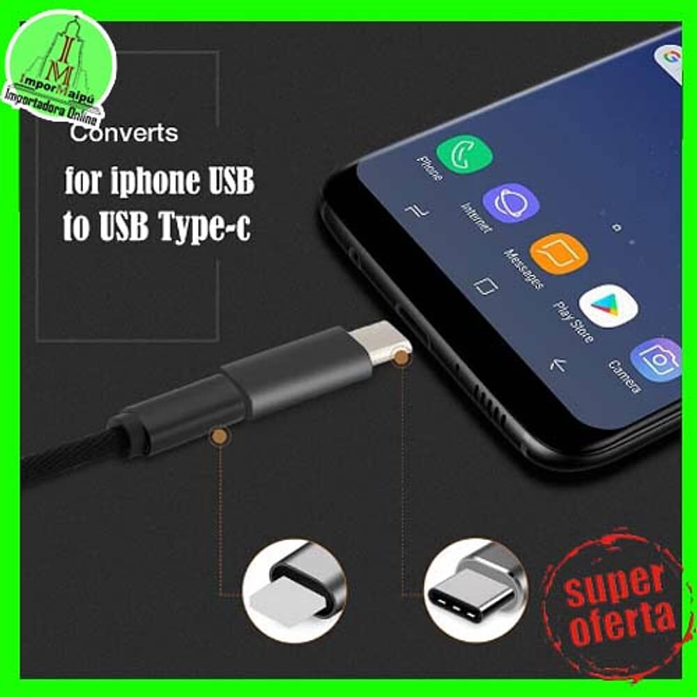 Adaptador Compatible Iphone Lightning A Tipo C Otg De 8 Pines Para Iphone Hembra A Conector Tipo C Macho image number 2.0