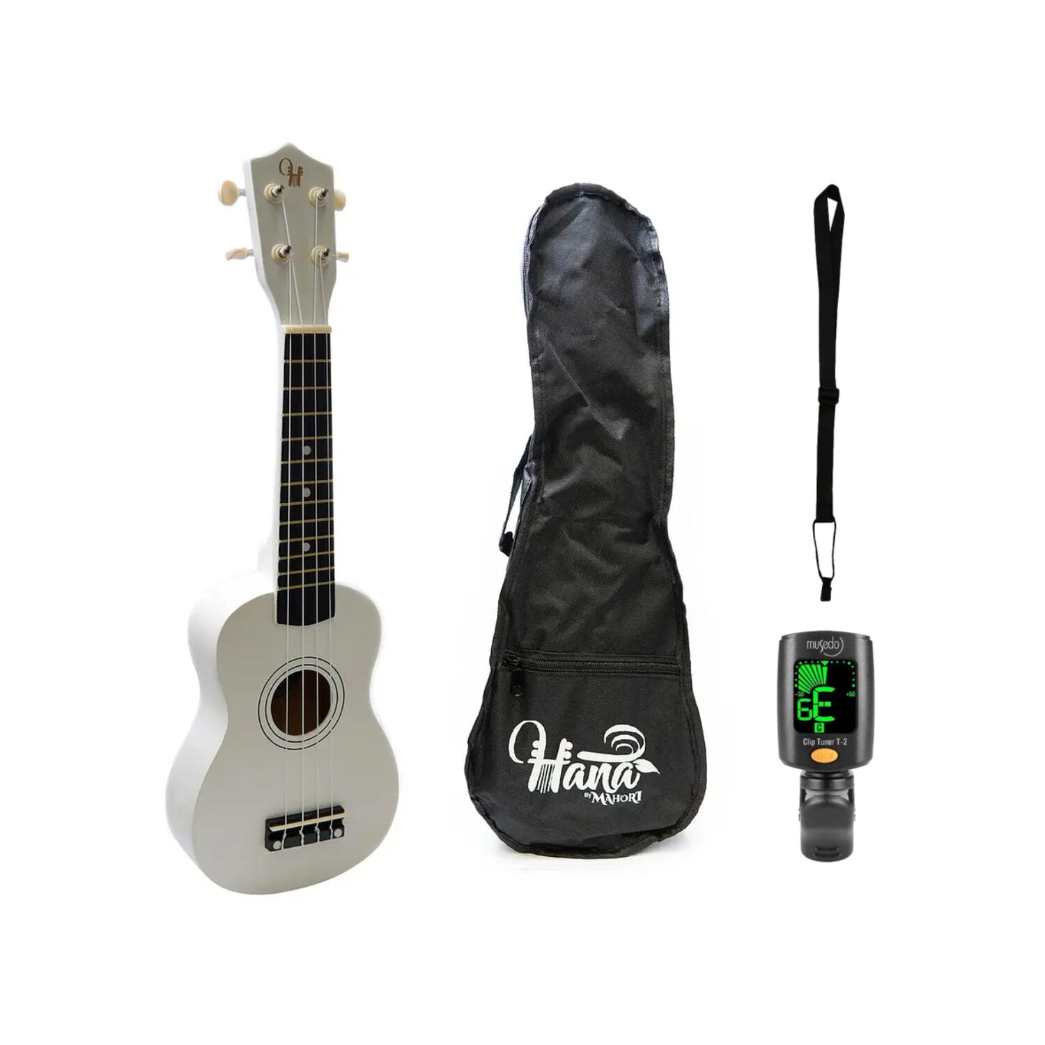 Full Pack Ukelele Soprano Hana Blanco+clip+strap. Allegro image number 0.0