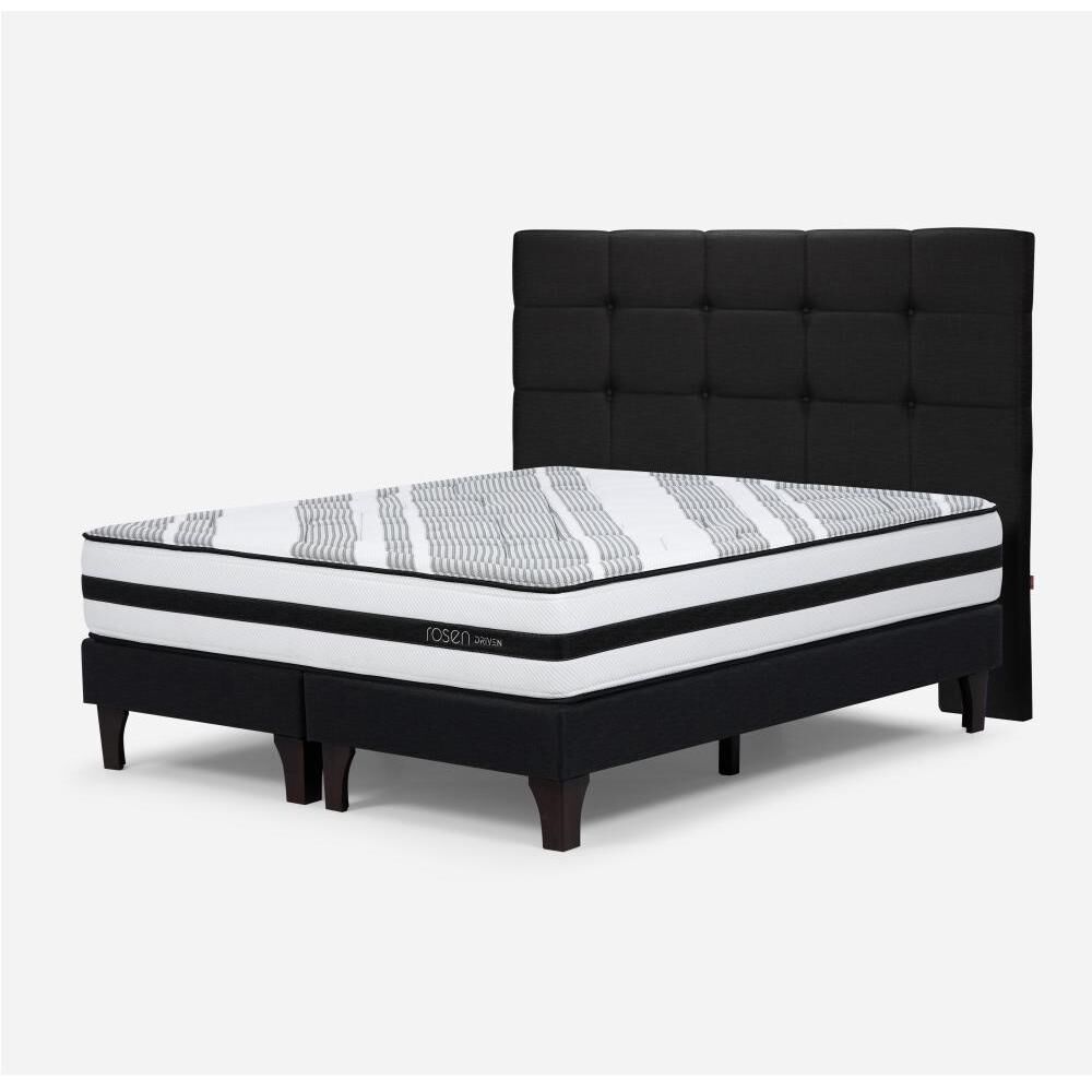 Cama Europea Rosen Driven / 2 Plazas / Base Dividida + Respaldo image number 1.0