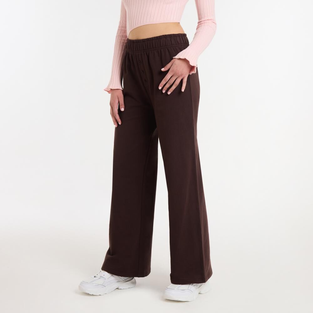 Pantalón De Buzo Moda Tiro Medio Regular Mujer Rolly Go image number 2.0