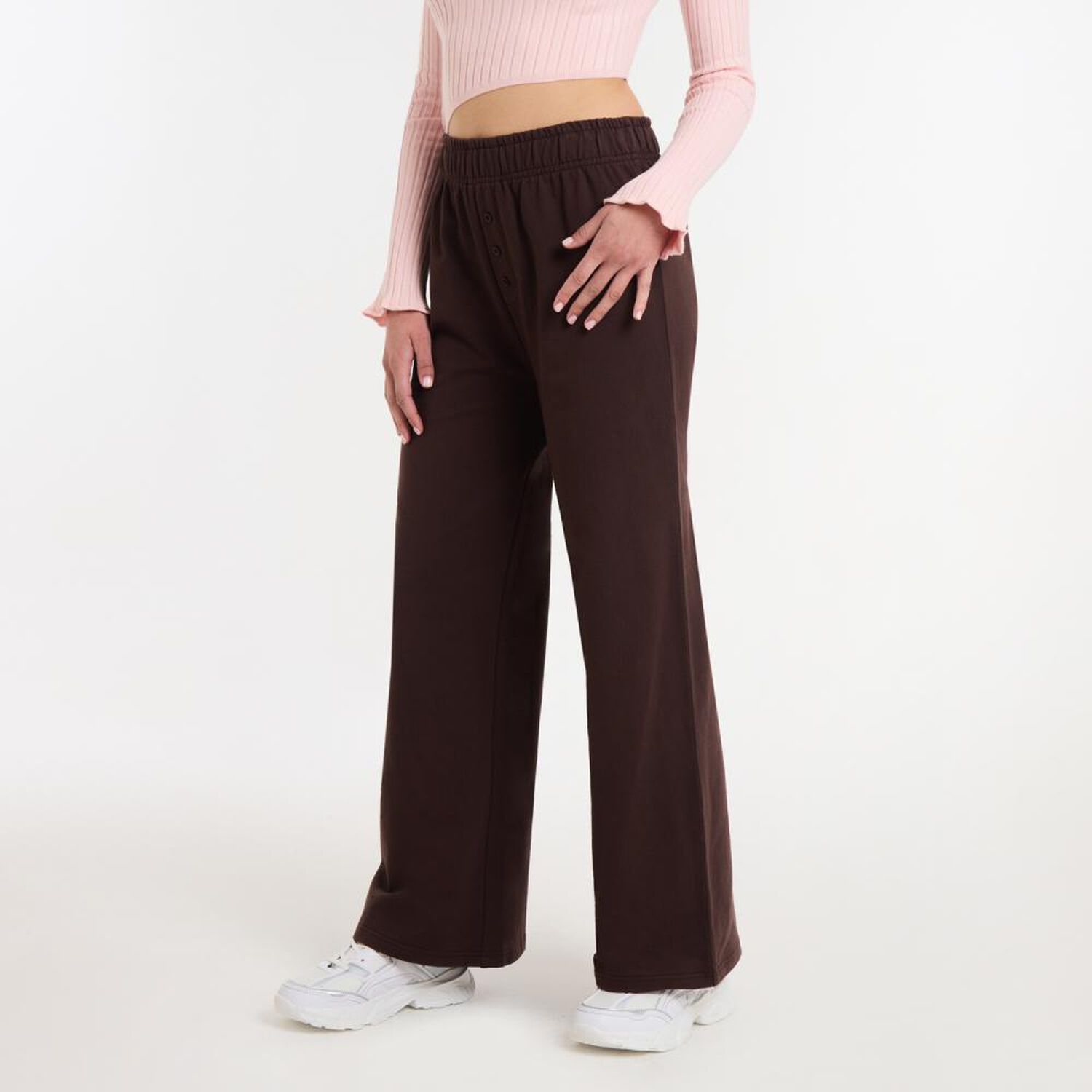 Pantal&oacute;n De Buzo Moda Tiro Medio Regular Mujer Rolly Go image number 2.0
