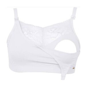 Sosten Lactancia Semi Encaje Blanco 2rios