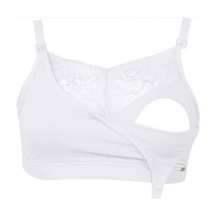 Sosten Lactancia Semi Encaje Blanco 2rios
