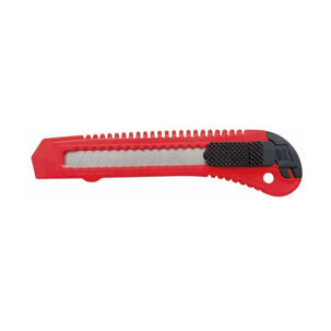 Cuchillo Cartonero De 15cms Con Hoja De 18mm Color Rojo - Ps