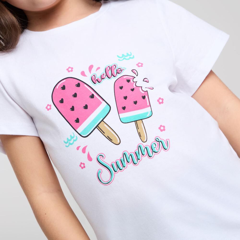 Polera Manga Corta Cuello Redondo Ni&ntilde;a Topsis image number 4.0