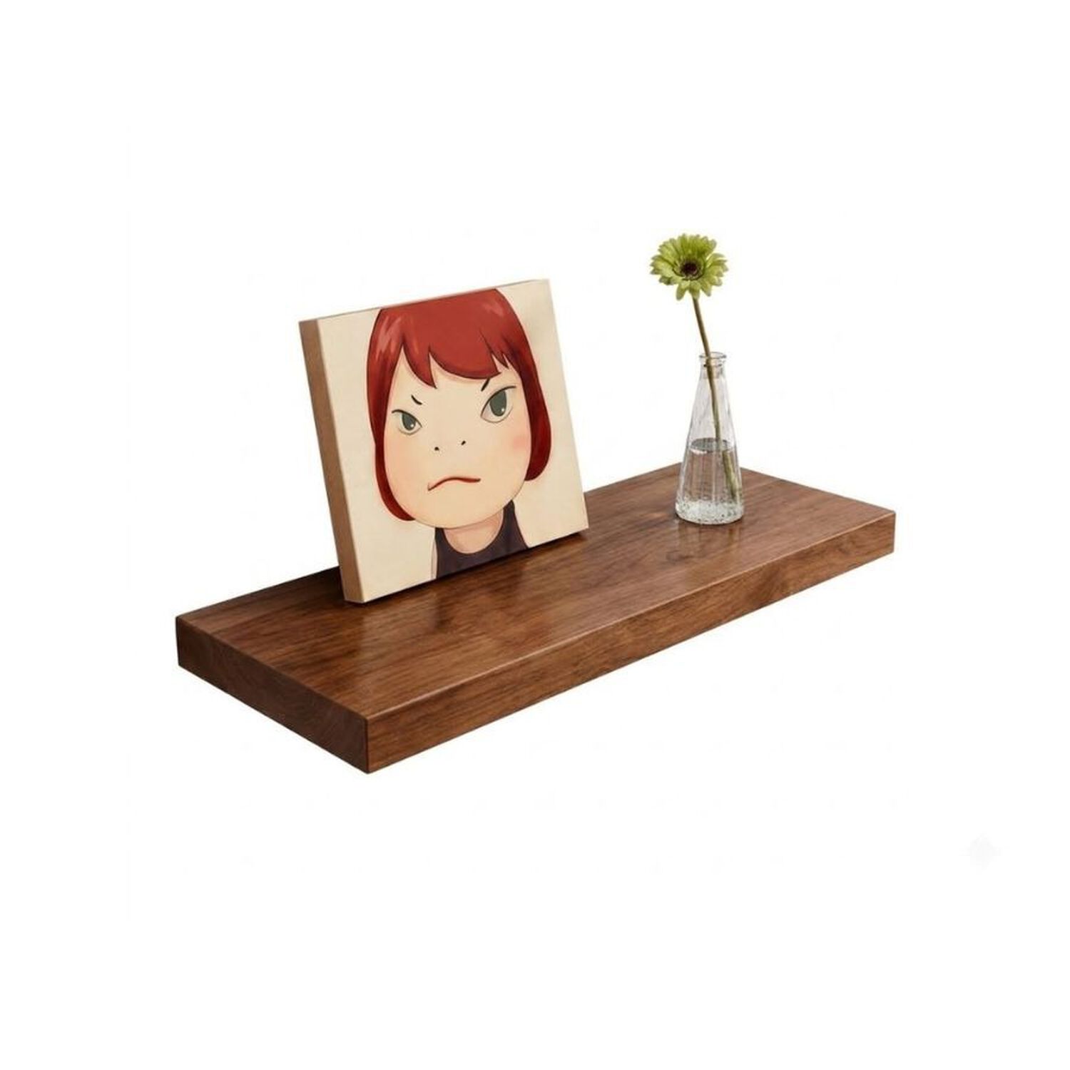 Repisa Flotante Minimalista Madera Caoba 40cm image number 0.0