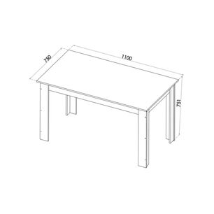 Juego De Comedor Altavision Violeta / 6 Sillas