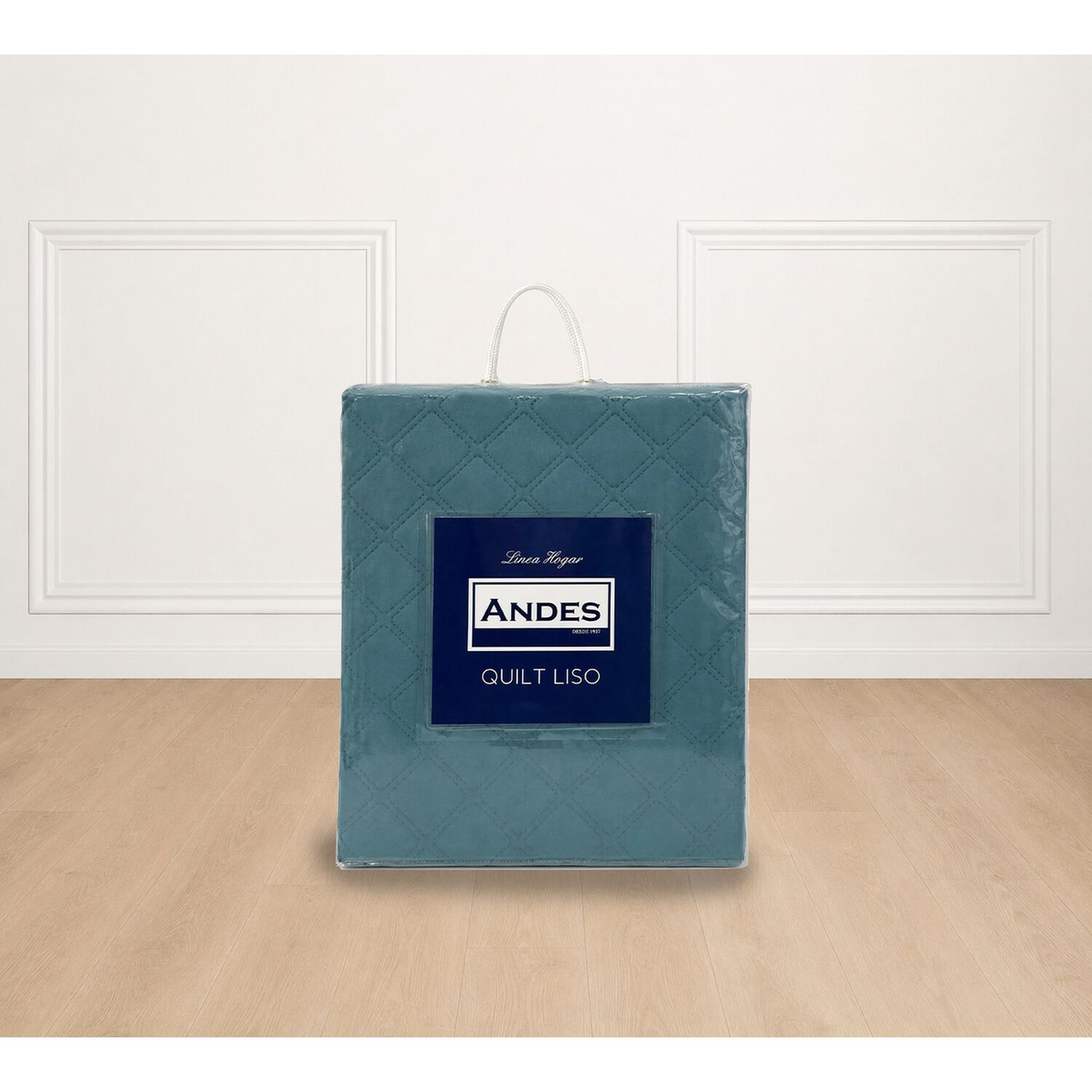 Quilt Andes Liso Turquesa King image number 1.0