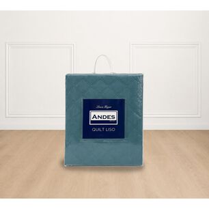 Quilt Andes Liso Turquesa King