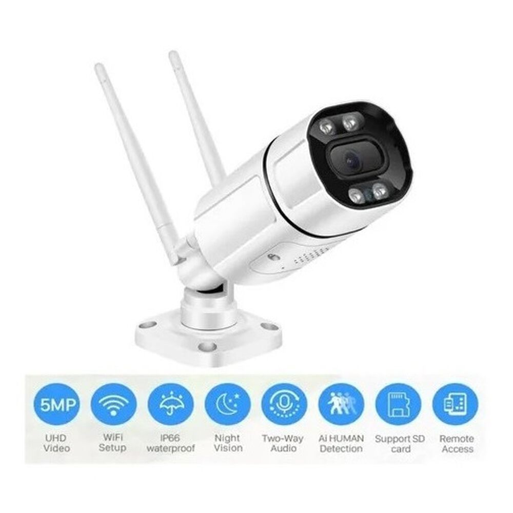 Cámara Wifi Exterior Ip66 Visión Nocturna Hd 720p image number 1.0
