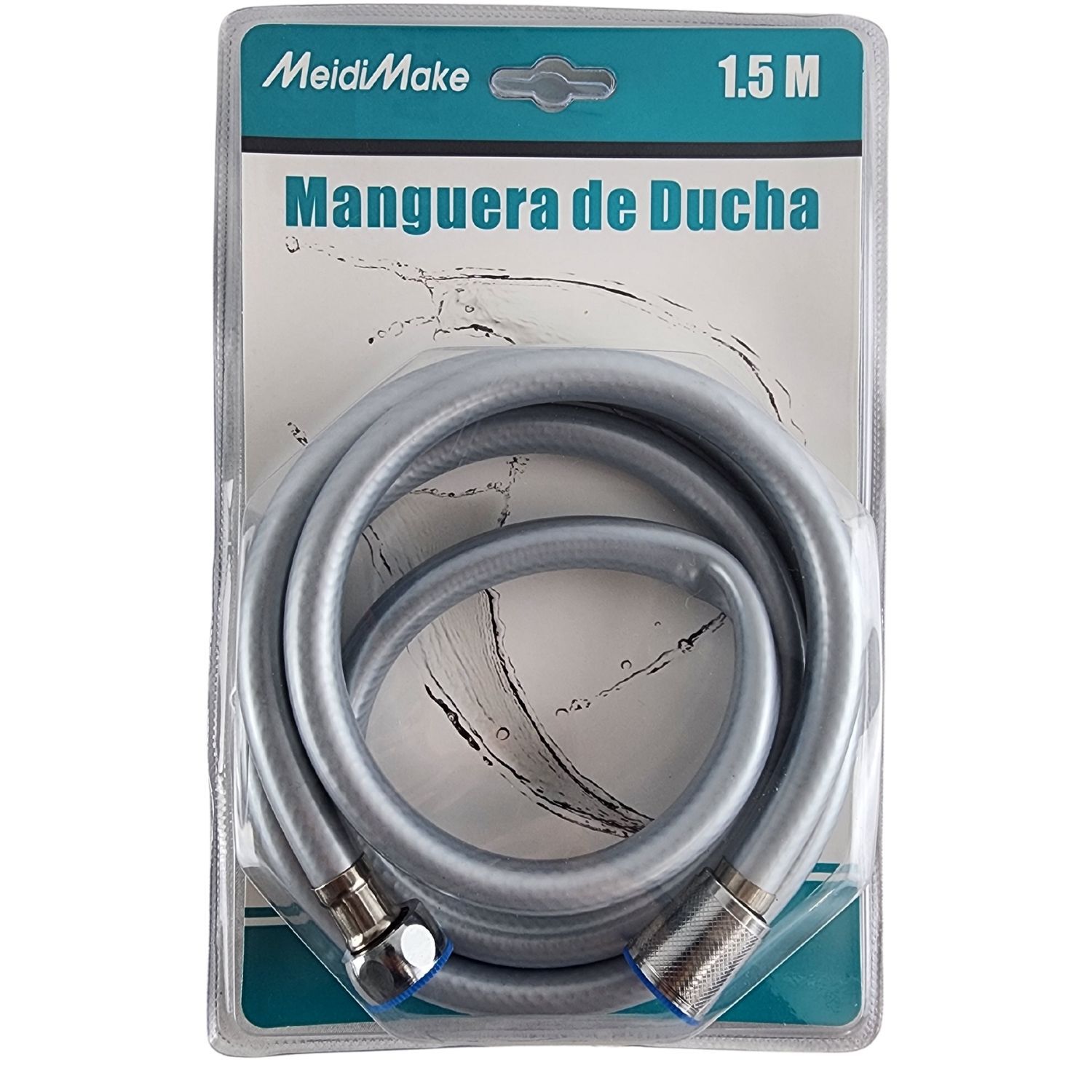 Manguera Para Ducha De 150cm Gris Accesorio Ba&ntilde;o image number 5.0