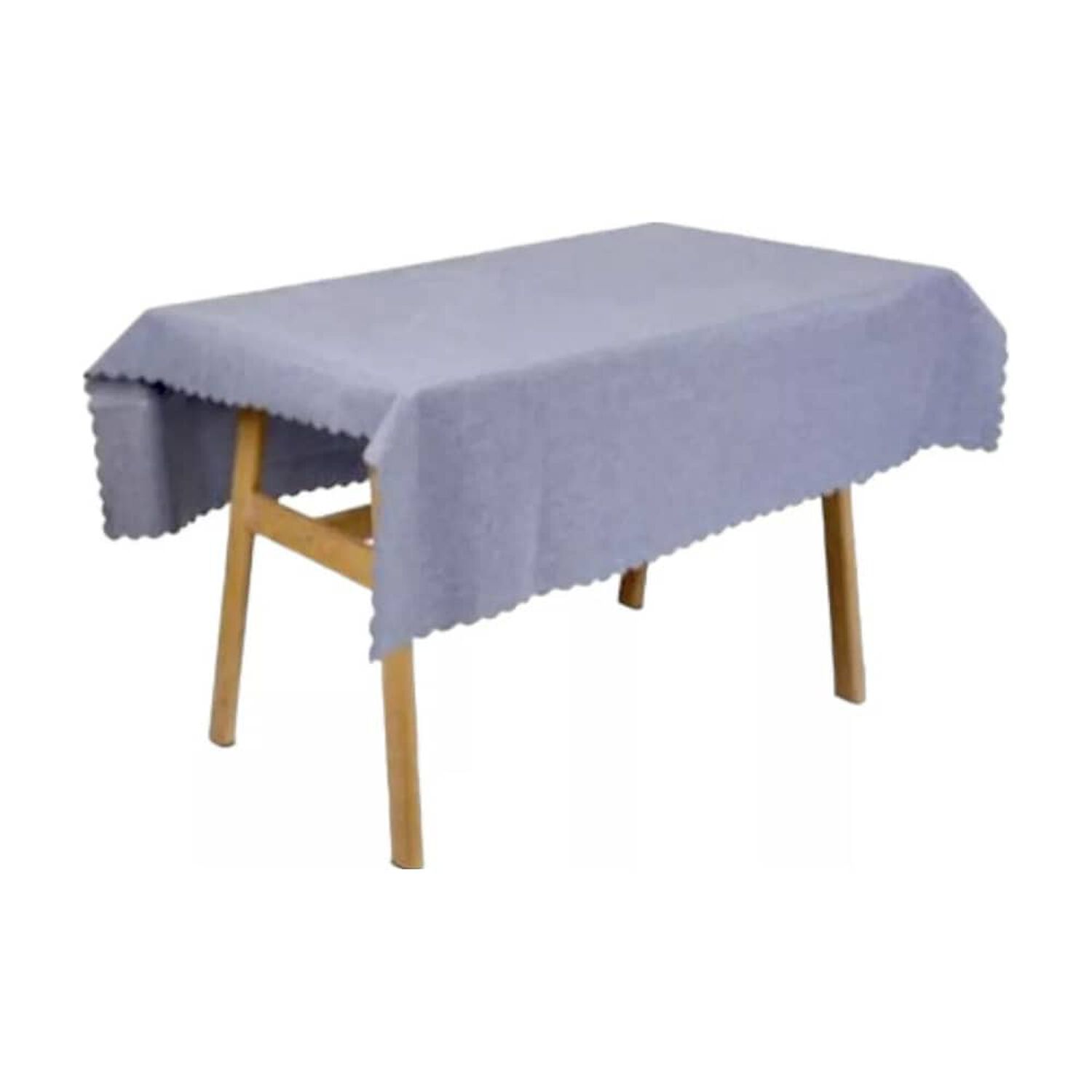 Mantel De Mesa Impermeable Liso Un&iacute; Color 140x140cm Azul image number 2.0