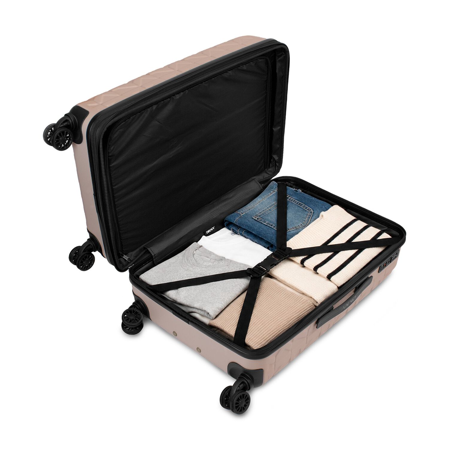 Pack 2 Maletas Donna Karan Meghan S 10k + L 23k Rosada Dkny image number 4.0