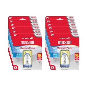 Bater&iacute;as Alcalinas Maxell 9v Pack 1 Unidad