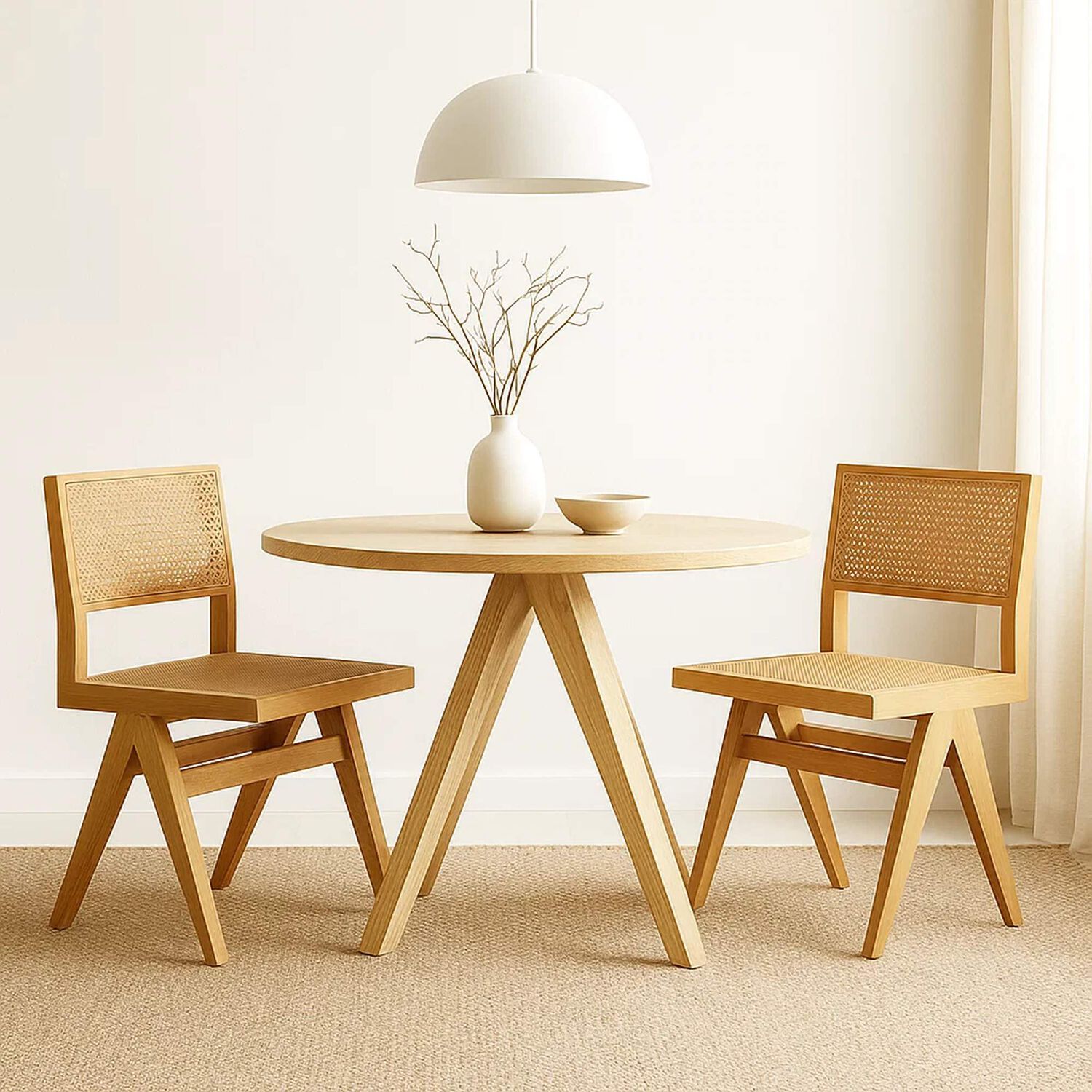 Pack De 2 Sillas Savia De Rattan - Natural image number 1.0