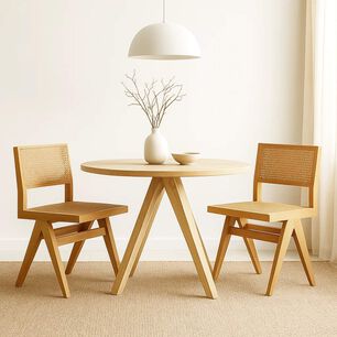 Pack De 2 Sillas Savia De Rattan - Natural