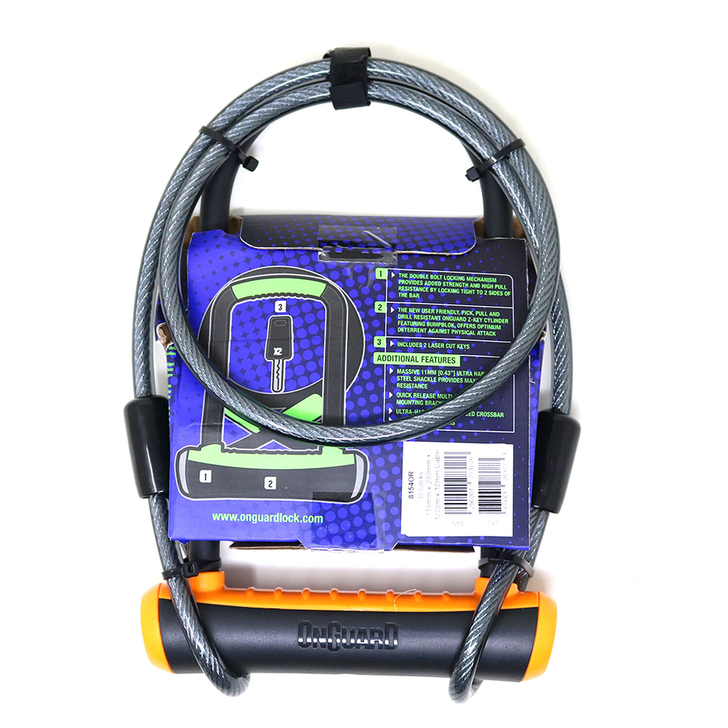 Candado Bicicleta Onguard U-lock Neon Con Cable image number 10.0
