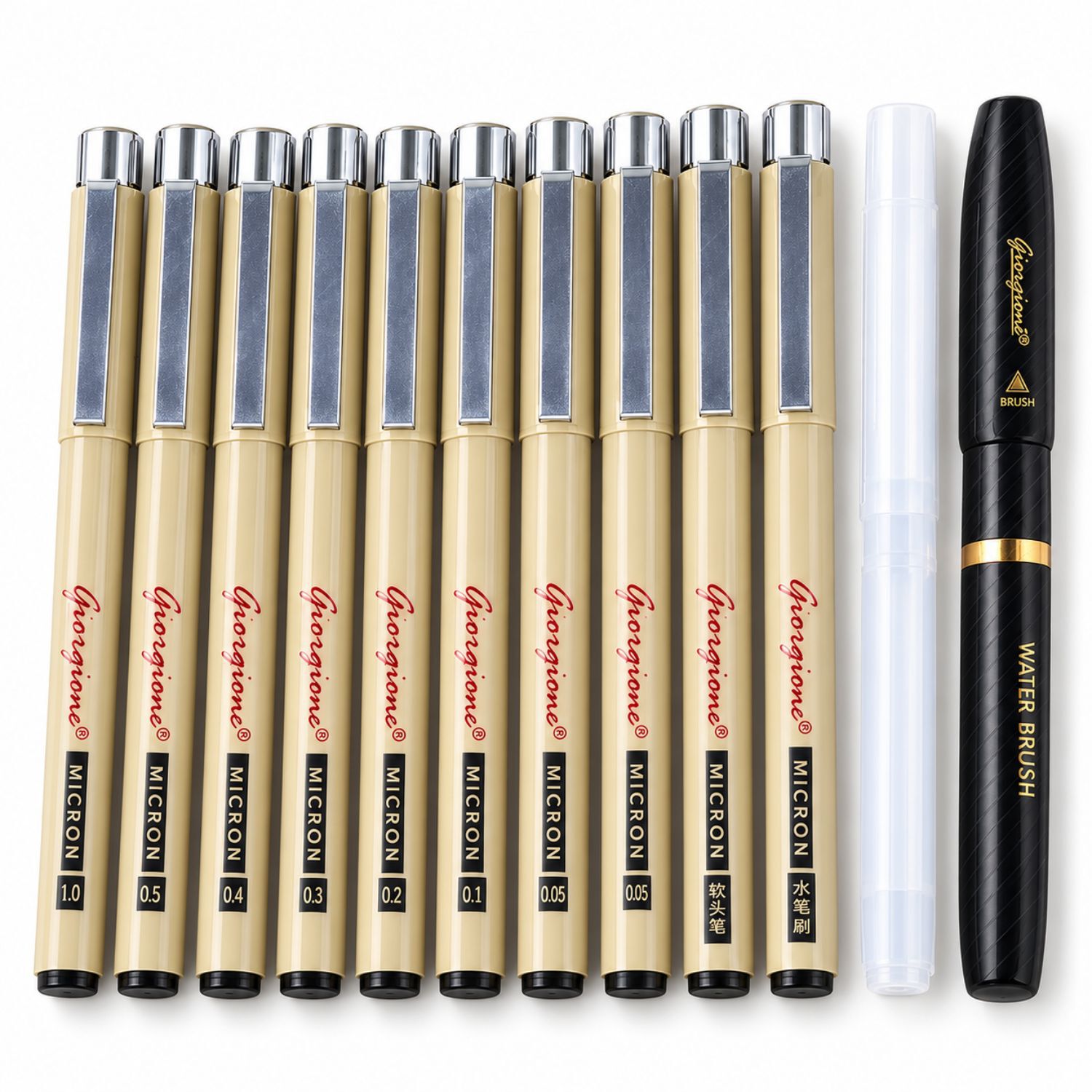 Set Estil&oacute;grafos Zg010 10 Piezas Dibujo Y Brush - Ps image number 0.0