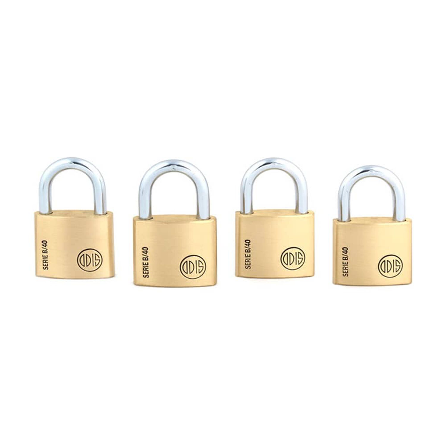 Pack 4 Candados Odis B40 40mm - Llaves Iguales image number 1.0