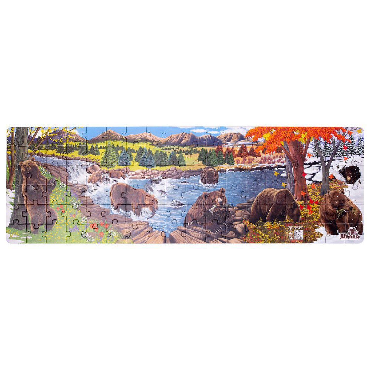 Puzzle Oso 108 Piezas + Figuras image number 0.0