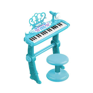Piano Juguete Teclado Infantil Con Micr&oacute;fono Y Taburete