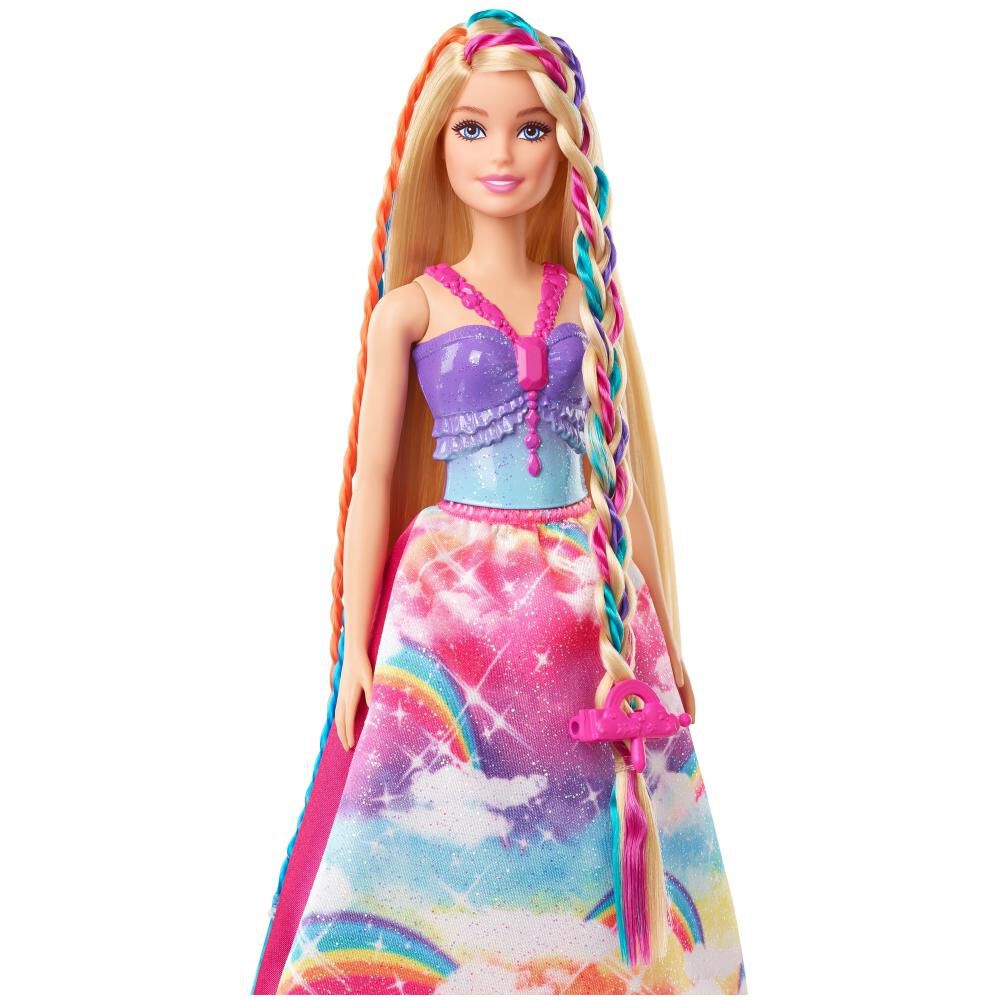 Muñeca Barbie Princesa Trenzas Mágicas image number 3.0