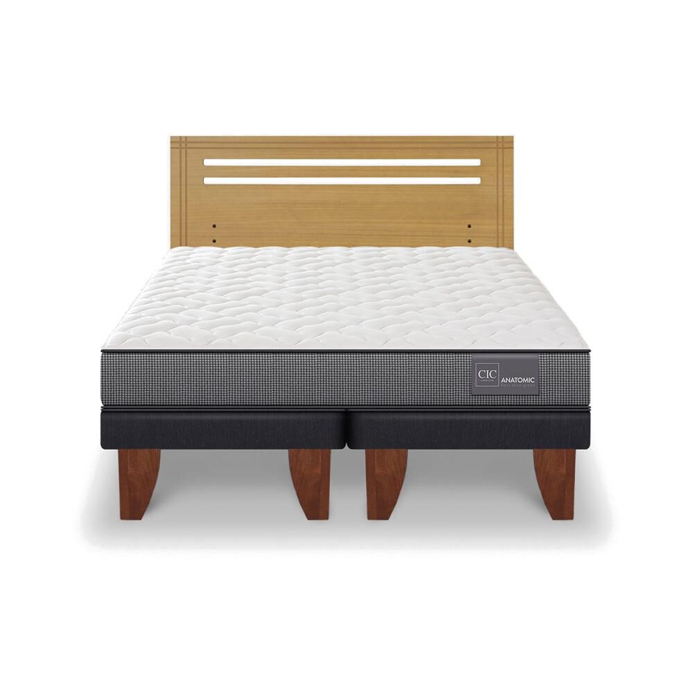Cama Europea Cic Anatomic / 2 Plazas / Base Dividida + Respaldo image number 0.0