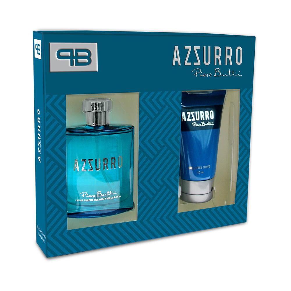Estuche Azzurro 100 + Gel Aftershave Piero Butti / 100 Ml image number 0.0