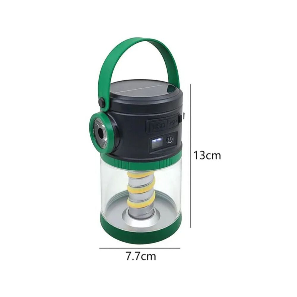 Linterna De Camping Luz Led Portátil Con Carga Solar image number 2.0