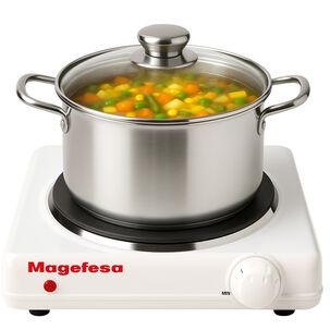 Cocina Electrica Magefesa Dinamic Inox Single Mgf8012 1500w