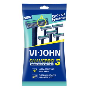 Maquina De Afeitar Desechable Aloe Vera X 5 Triple Hojilla