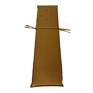 Cojin Cafe En Lona Poliester Uv Para Reposera 55 X 5 X 190 Cm