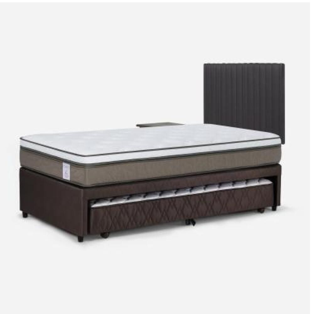 Cama Nido Rosen New Style 6 / 1.5 Plazas / Base Normal + Set De Maderas image number 6.0