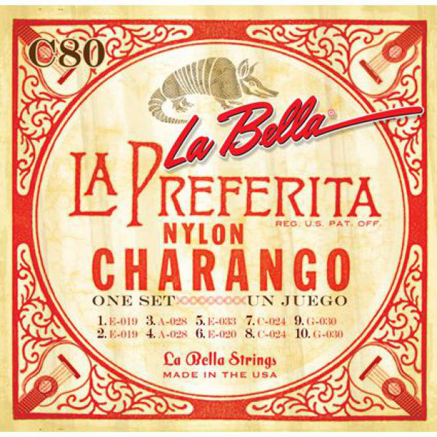 Set Charango C80 Labella image number 0.0