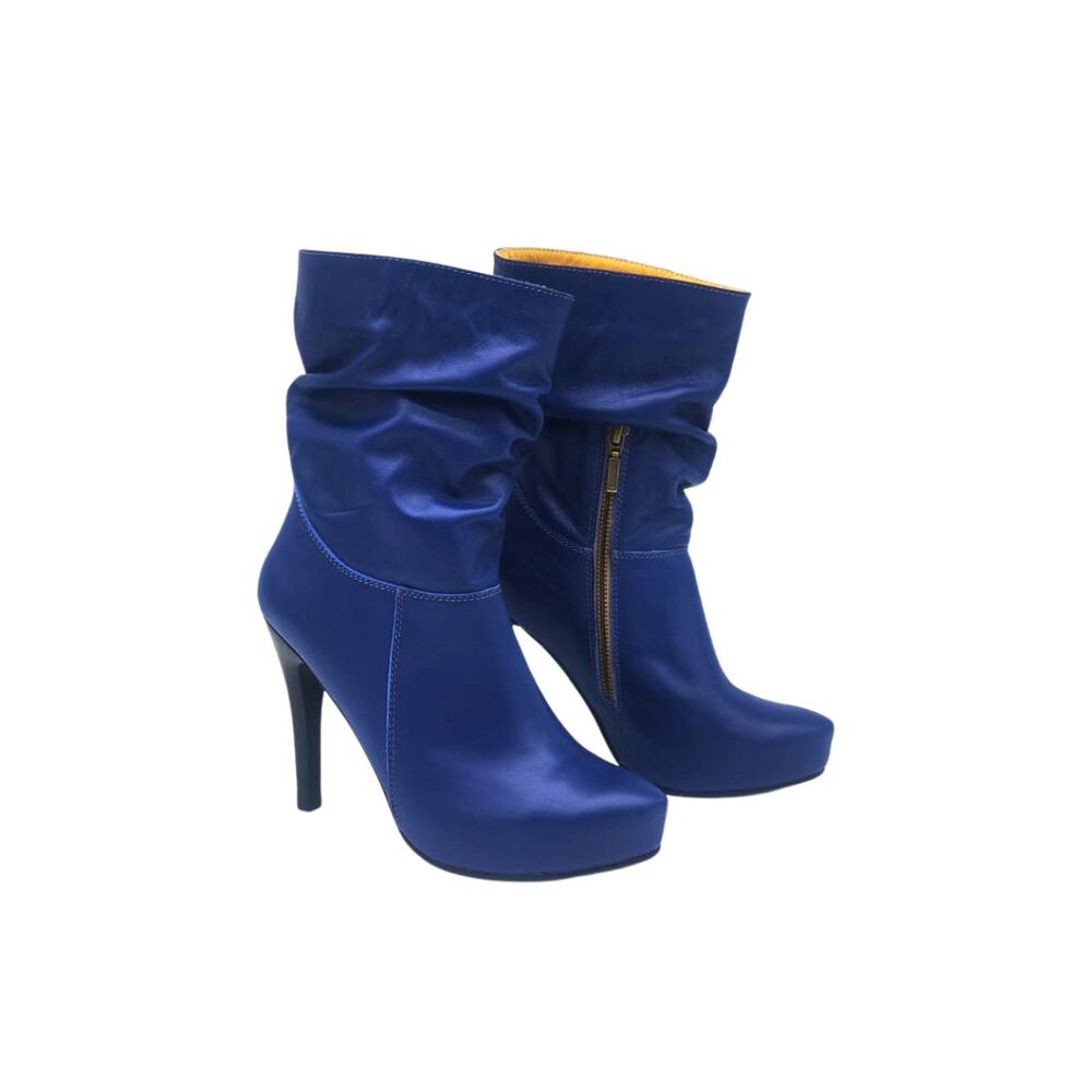 Bota Vilma Azul Cuero Pao Pecados image number 3.0