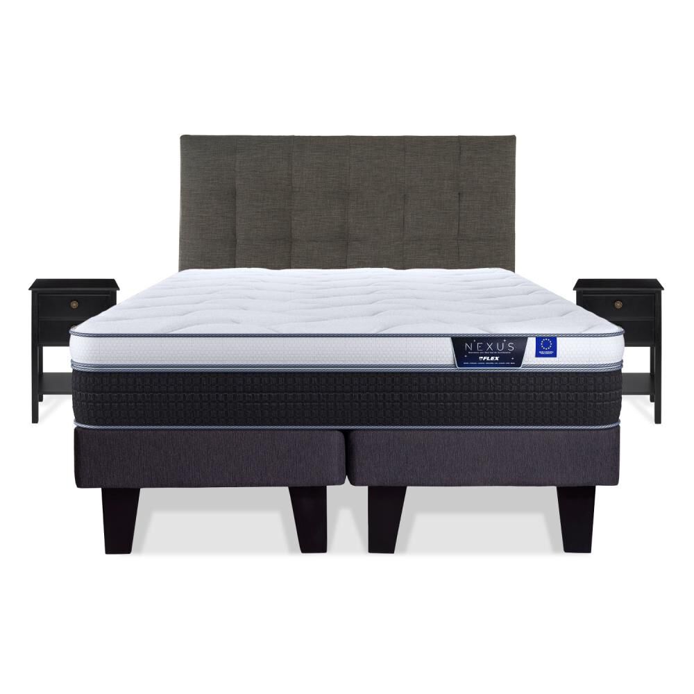 Cama Europea Flex Nexus / 2 Plazas / Base Dividida + Set De Maderas image number 0.0