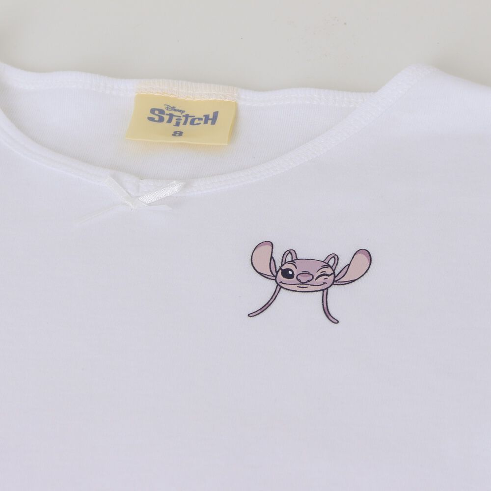 Bipack Camiseta Escolar Ni&ntilde;a Manga Larga Blanco Lilo Stitch image number 3.0